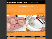 Tablet Screenshot of cigaretprices.com